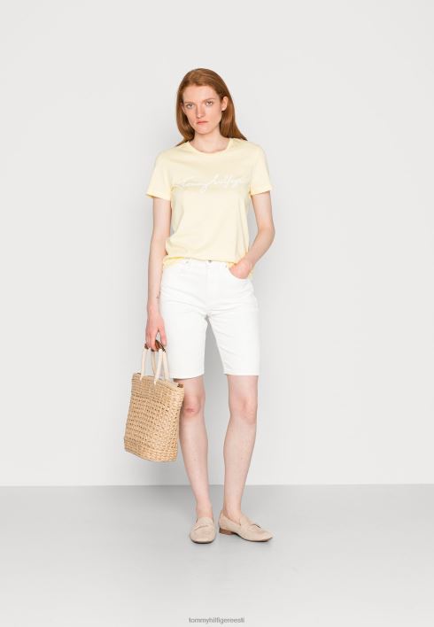 graafilise kaelusega t-särk RJV627771 sidruni keerd Tommy Hilfiger