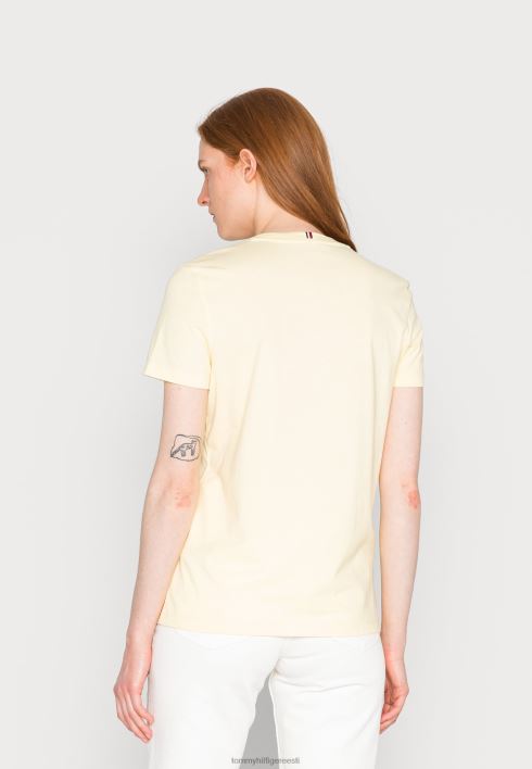 graafilise kaelusega t-särk RJV627771 sidruni keerd Tommy Hilfiger