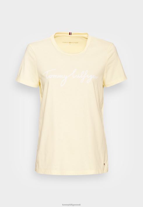 graafilise kaelusega t-särk RJV627771 sidruni keerd Tommy Hilfiger