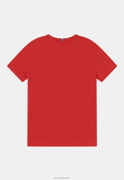 hädavajalik t-särk RJV624191 sügav karmiinpunane Tommy Hilfiger