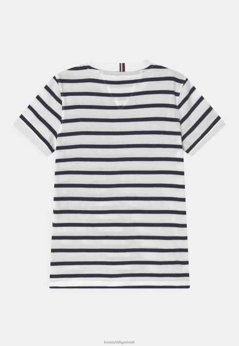 hädavajalik triibuline t-särk RJV627978 valge Tommy Hilfiger