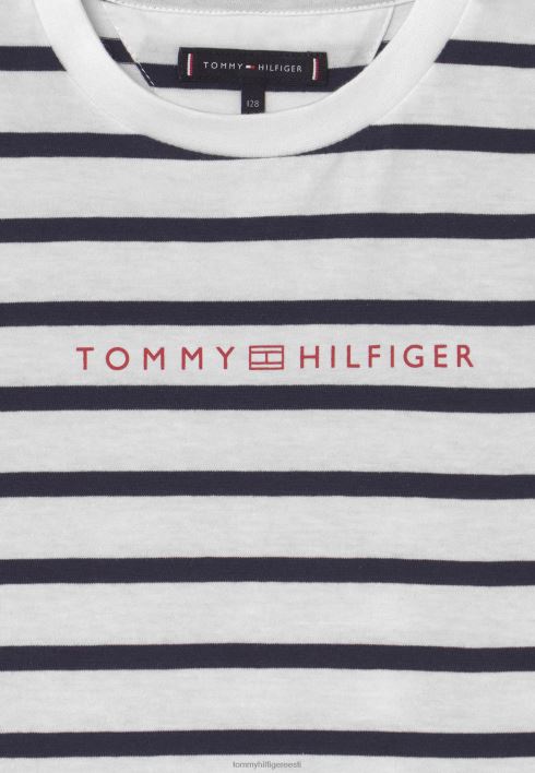 hädavajalik triibuline t-särk RJV627978 valge Tommy Hilfiger