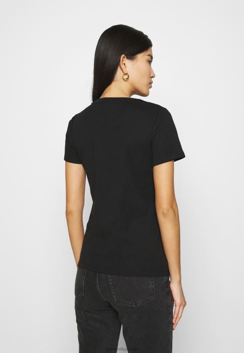 õhuke ümarkaelusega põhit-särk RJV627497 must Tommy Hilfiger