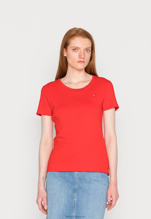 õhuke ümarkaelusega põhit-särk RJV628085 ilutulestik Tommy Hilfiger