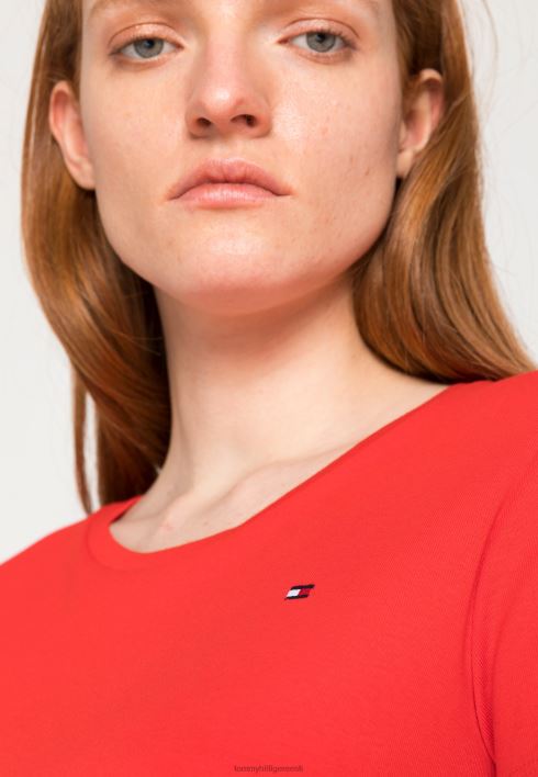 õhuke ümarkaelusega põhit-särk RJV628085 ilutulestik Tommy Hilfiger