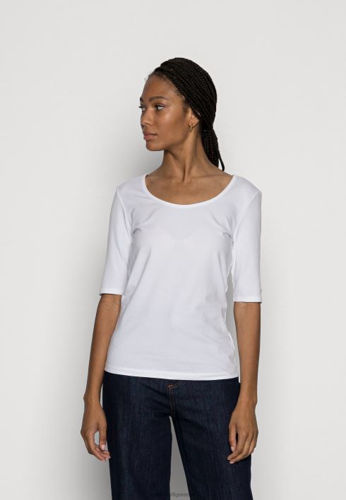 õhuke scoop põhit-särk RJV627753 valge Tommy Hilfiger