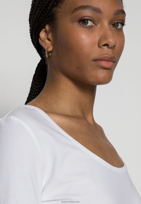 õhuke scoop põhit-särk RJV627753 valge Tommy Hilfiger