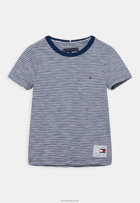 indigo triibuga t-särk RJV625848 sinine/valge Tommy Hilfiger