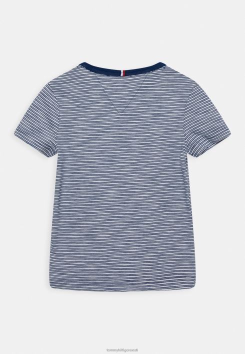indigo triibuga t-särk RJV625848 sinine/valge Tommy Hilfiger