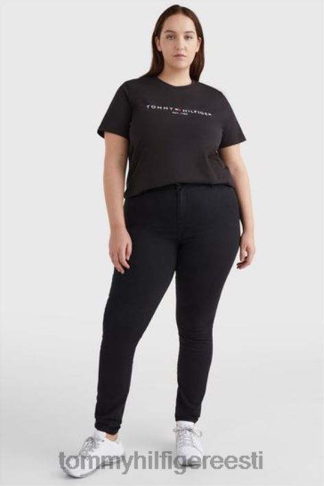 kaarjas t-särk RJV623010 must Tommy Hilfiger