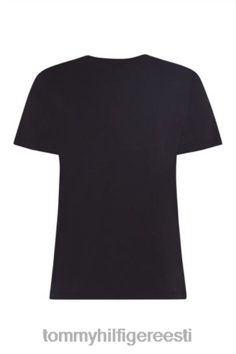kaarjas t-särk RJV623010 must Tommy Hilfiger