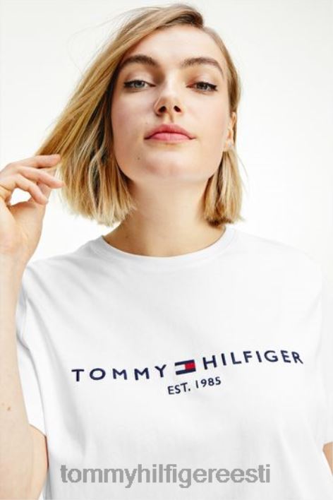 kaelusega t-särk RJV623088 valge Tommy Hilfiger
