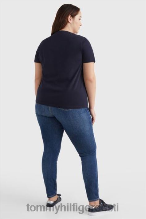 kaelusega t-särk RJV623093 sinine Tommy Hilfiger