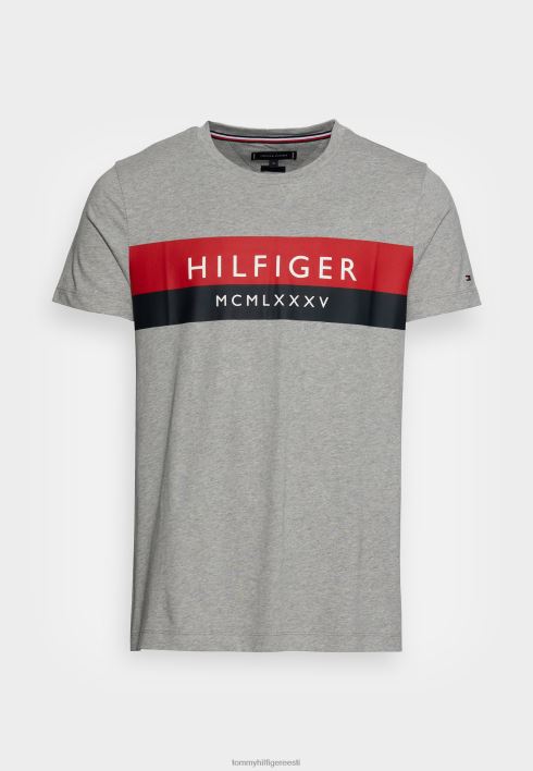 kahetooniline t-särk RJV624256 helehall kanarbik Tommy Hilfiger