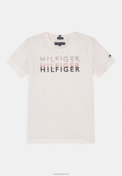 kihilise logoga t-särk RJV628072 valge Tommy Hilfiger