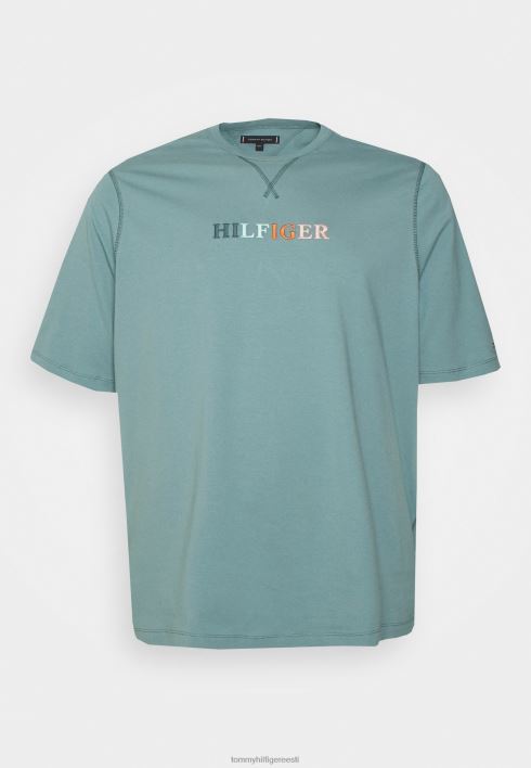 kontrastse õmblusega t-särk RJV626040 ülev sinine Tommy Hilfiger