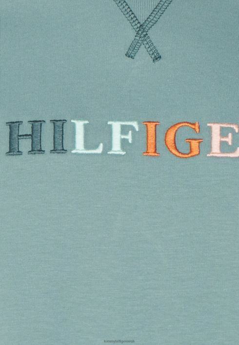 kontrastse õmblusega t-särk RJV626040 ülev sinine Tommy Hilfiger