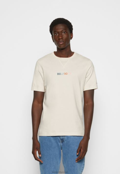 kontrastse tikkmustriga t-särk RJV625805 sulg valge Tommy Hilfiger