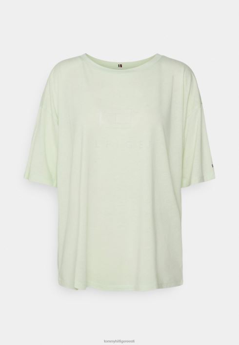 lõdvestunud mustriga t-särk RJV625734 aktsent roheline Tommy Hilfiger