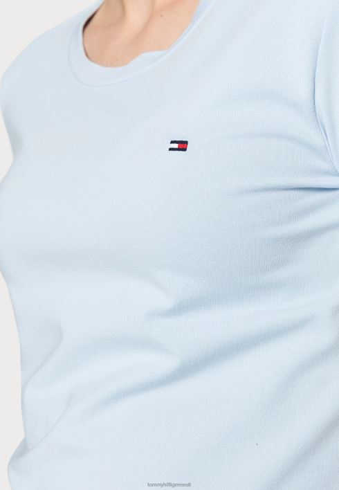 lahe soliidne ümar põhit-särk RJV628147 sinine Tommy Hilfiger