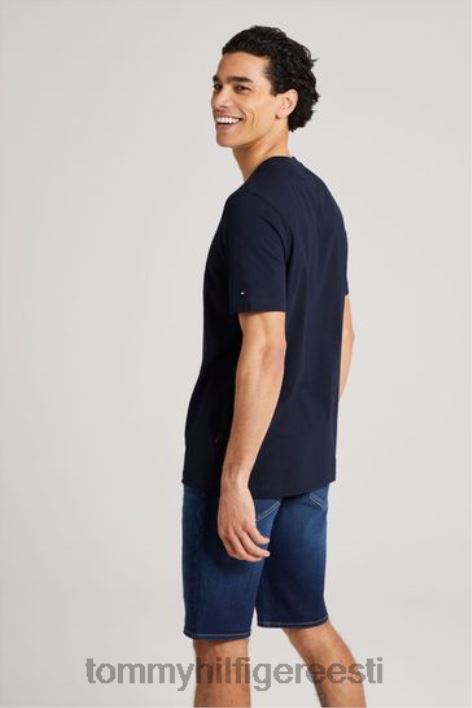 lineaarse lipuga t-särk RJV623740 sinine Tommy Hilfiger