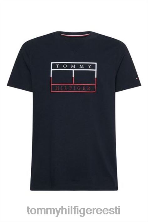 lineaarse lipuga t-särk RJV623740 sinine Tommy Hilfiger