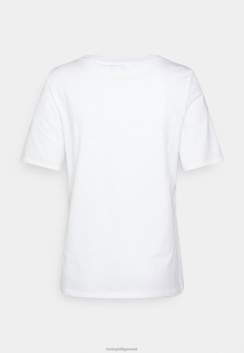lipuga avatud t-särk RJV628052 valge Tommy Hilfiger