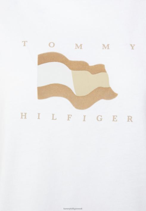 lipuga avatud t-särk RJV628052 valge Tommy Hilfiger