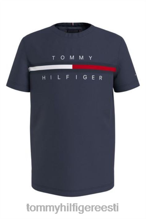 lipuribiga t-särk RJV623559 sinine Tommy Hilfiger