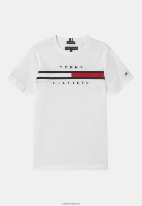 lipuvahega trükiga t-särk RJV627343 valge Tommy Hilfiger