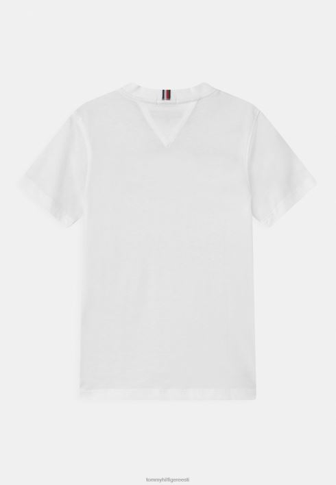 lipuvahega trükiga t-särk RJV627343 valge Tommy Hilfiger
