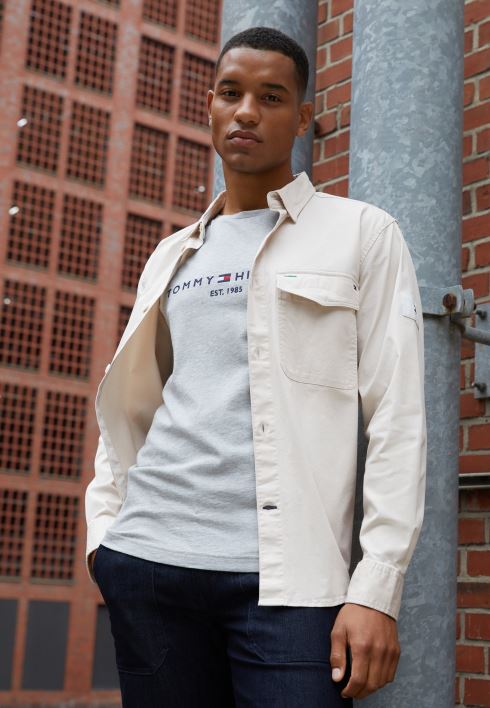 logoga T-särk RJV623918 hall Tommy Hilfiger