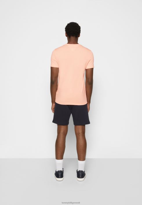 logoga T-särk RJV624160 päikeseloojangu virsik Tommy Hilfiger