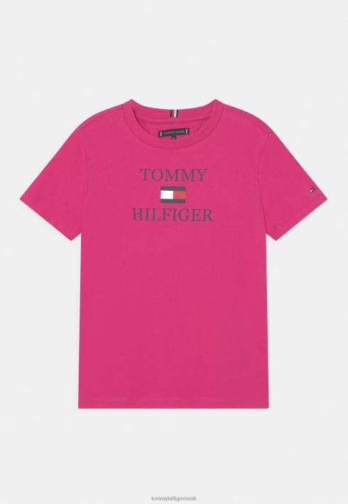 logoga T-särk RJV625612 roosa Tommy Hilfiger