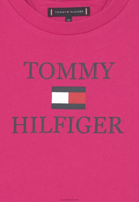 logoga T-särk RJV625612 roosa Tommy Hilfiger