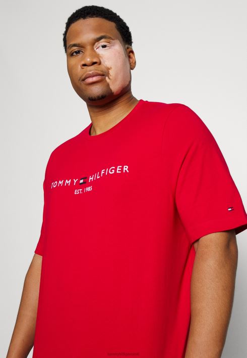 logoga T-särk RJV627270 bleiser punane Tommy Hilfiger