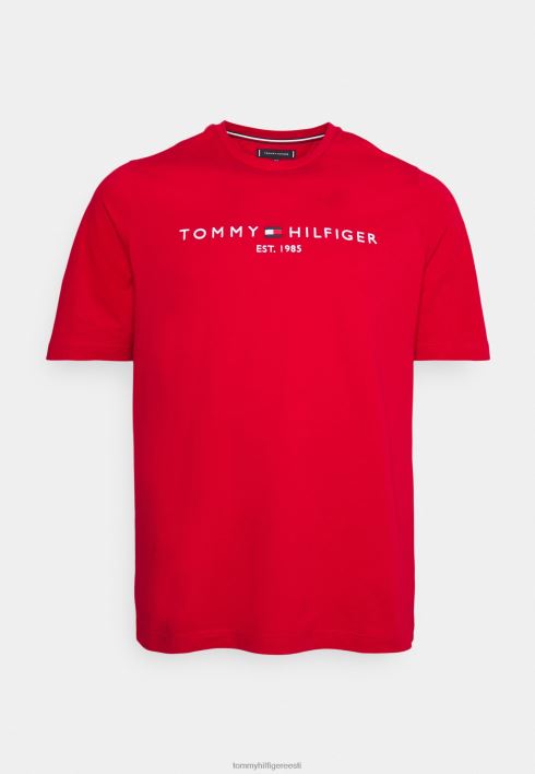 logoga T-särk RJV627270 bleiser punane Tommy Hilfiger