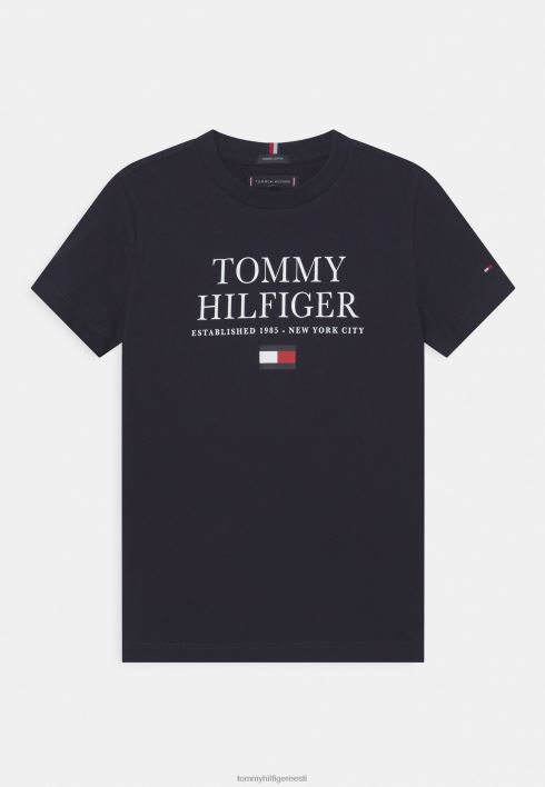 logoga T-särk RJV627591 kõrbe taevas Tommy Hilfiger