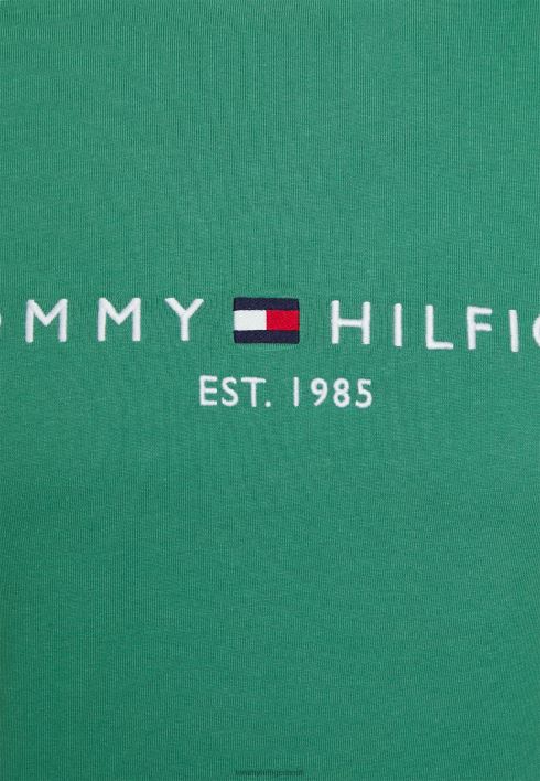 logoga T-särk RJV627626 keskne roheline Tommy Hilfiger