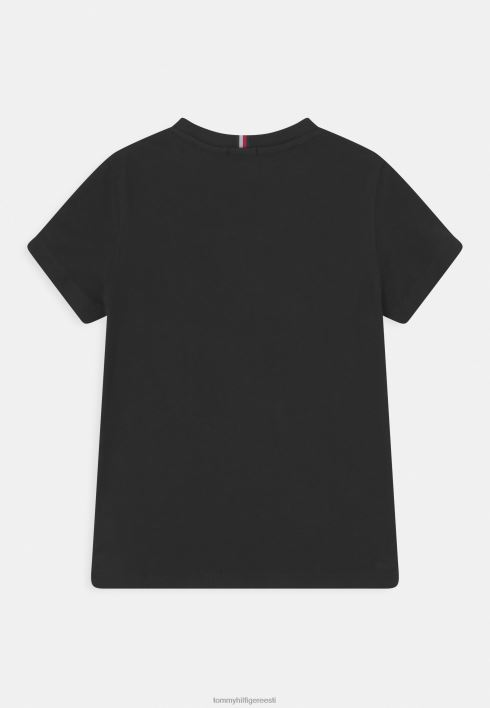 logoga T-särk RJV627733 must Tommy Hilfiger