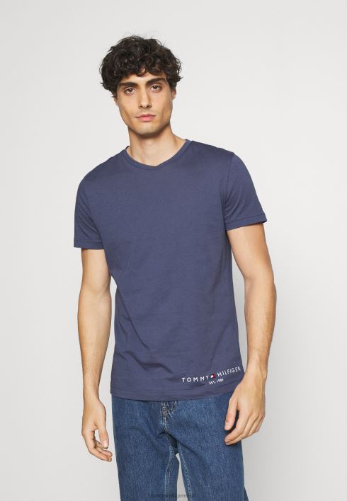logoga T-särk RJV628219 pleekinud indigo Tommy Hilfiger