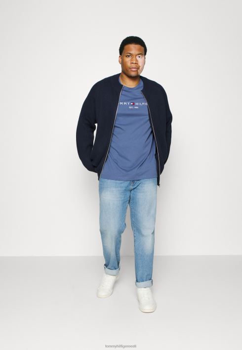 logoga T-särk RJV628969 pleekinud indigo Tommy Hilfiger