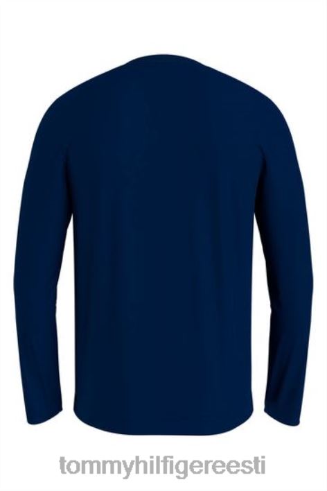logoga pikkade varrukatega T-särk RJV623490 sinine Tommy Hilfiger