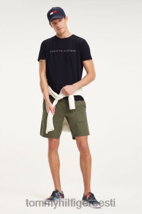 logoga t-särk RJV622927 must Tommy Hilfiger