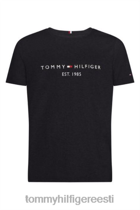 logoga t-särk RJV622927 must Tommy Hilfiger