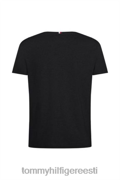 logoga t-särk RJV622927 must Tommy Hilfiger
