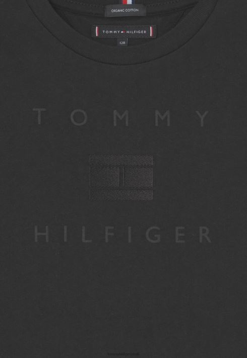 logoga t-särk RJV627903 must Tommy Hilfiger