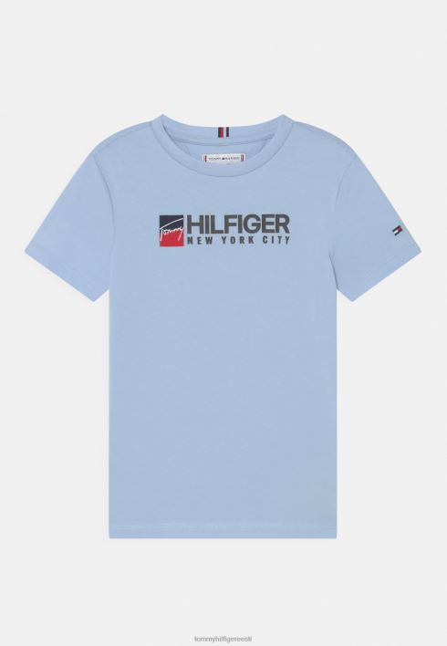 logoga tee unisex printiga T-särk RJV624804 chambray taevas Tommy Hilfiger