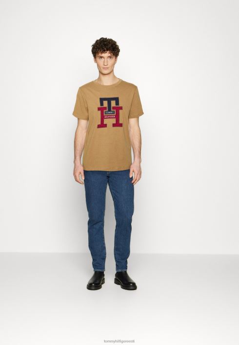 lux monogrammiga T-särk RJV625922 maakoha khaki Tommy Hilfiger