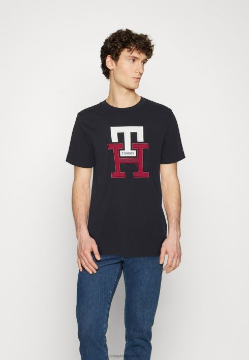lux monogrammiga T-särk RJV625989 kõrbe taevas Tommy Hilfiger
